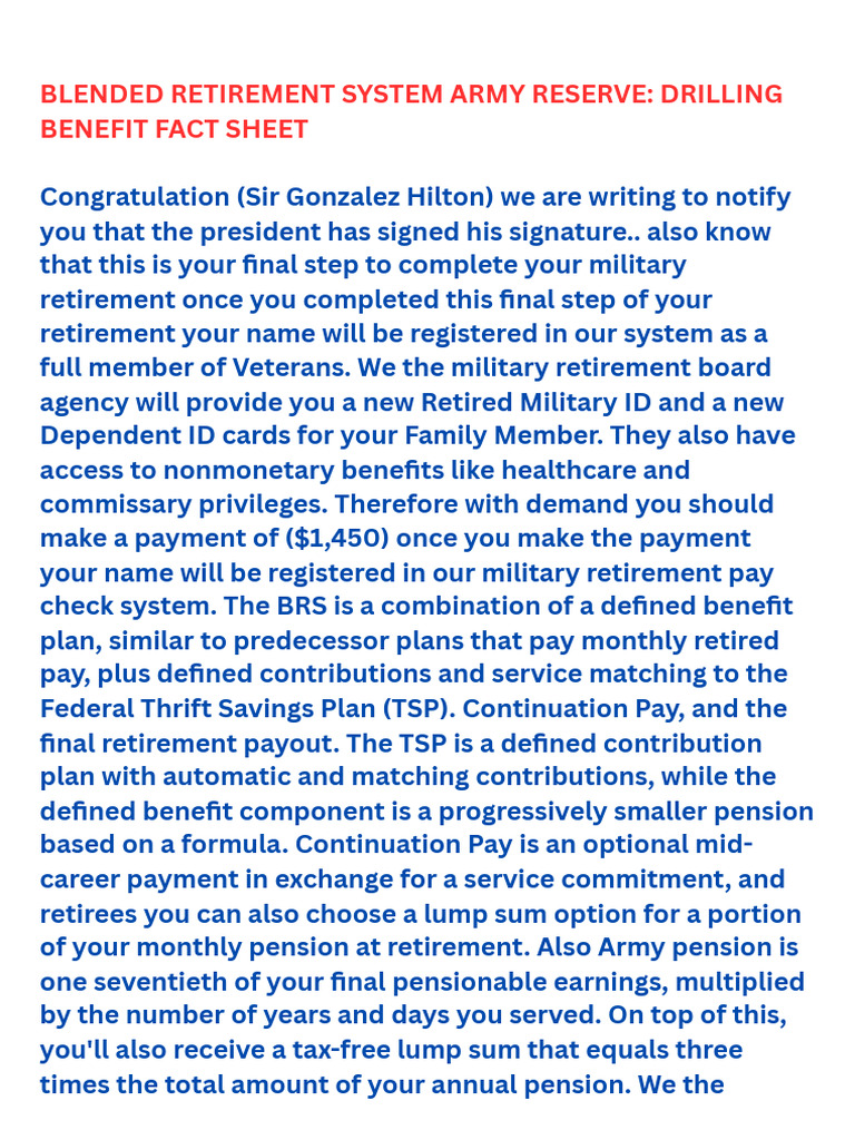 Gonzalez Retirement Document PDF | PDF