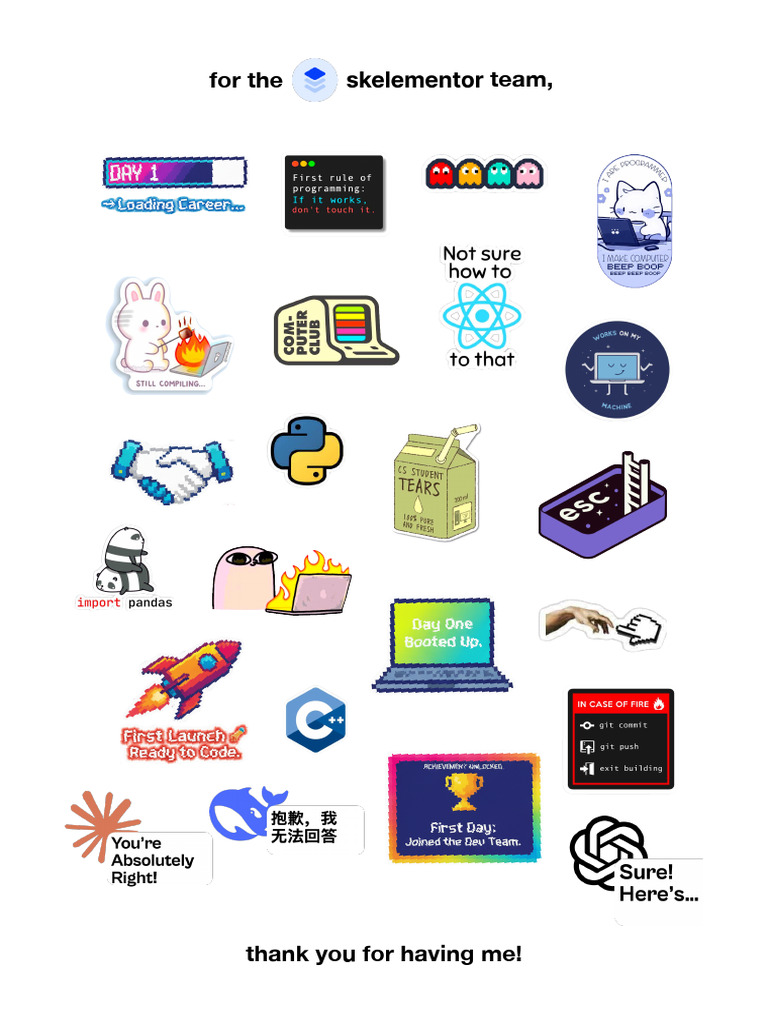 Welcome Stickers Final | PDF