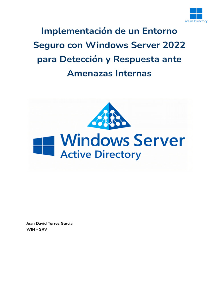 Entorno Seguro en Windows Server 2022 | PDF | Contraseña | Directorio ...