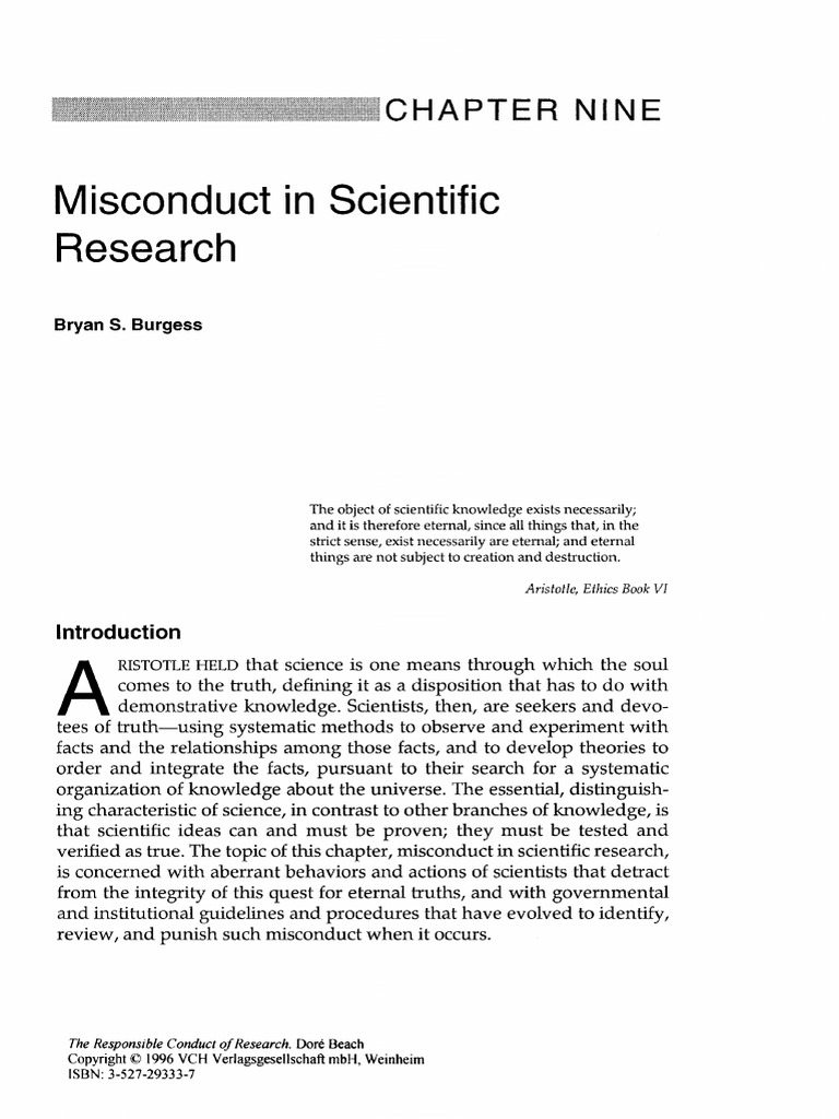 Scientific Research Misconduct Explained | PDF | Falsifiability ...