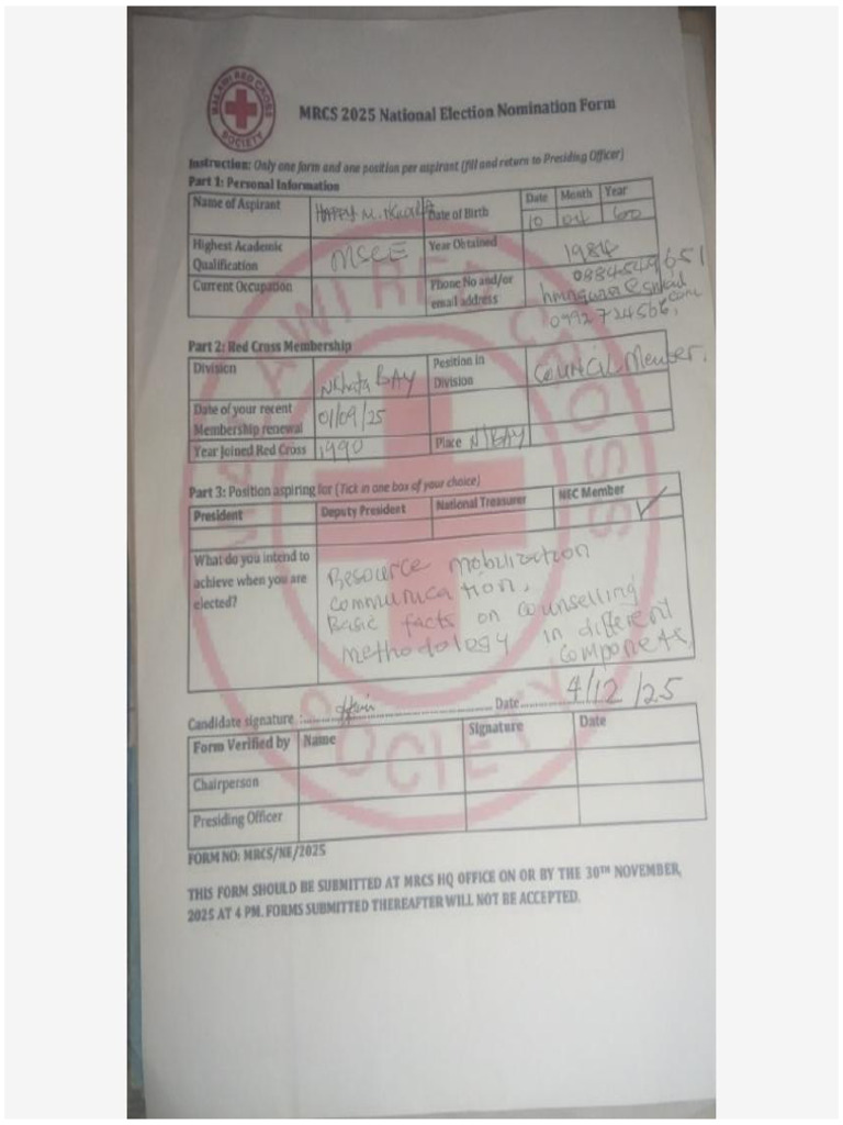 Election Form | PDF