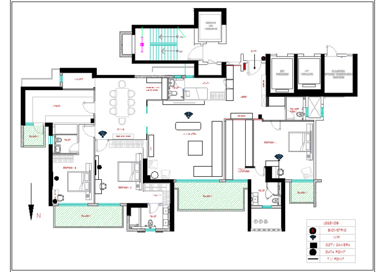 Floor Plan for Modern Home Design | PDF | Home | Room