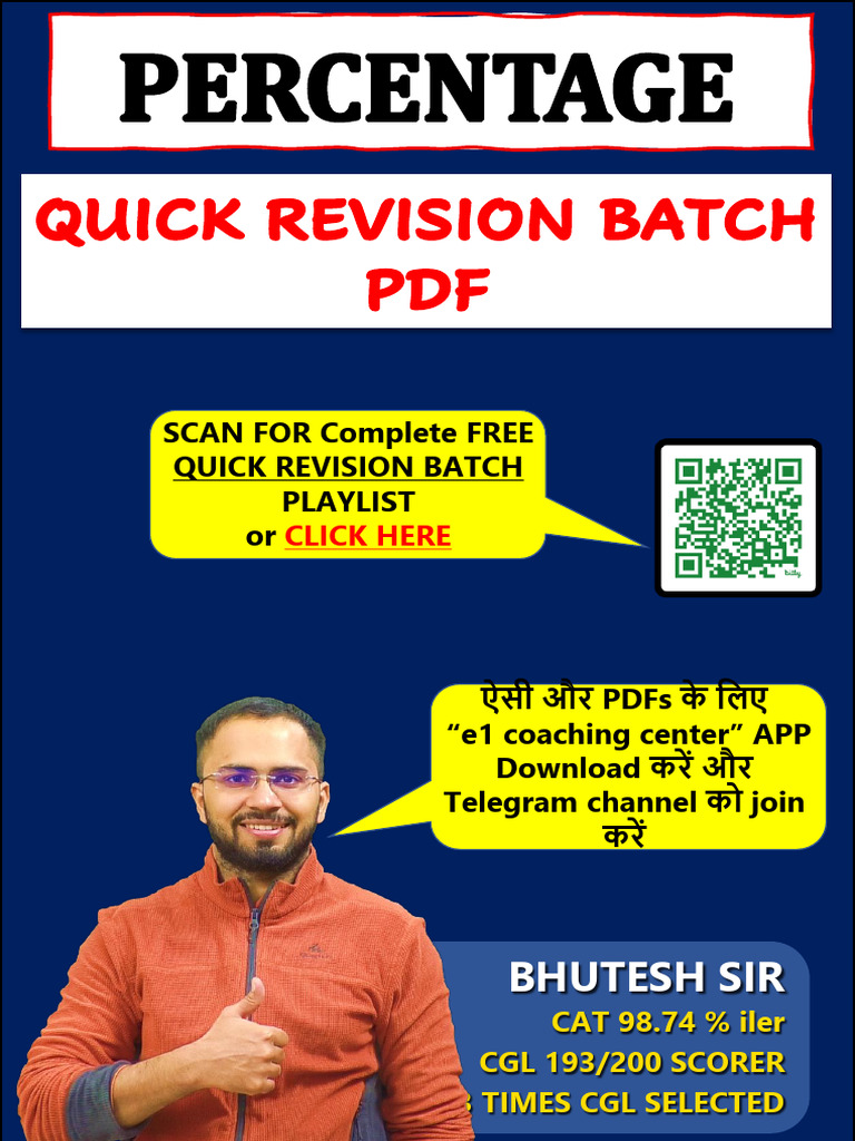 Quick Revision Batch PDF for CGL Aspirants | PDF | Voting | Elections