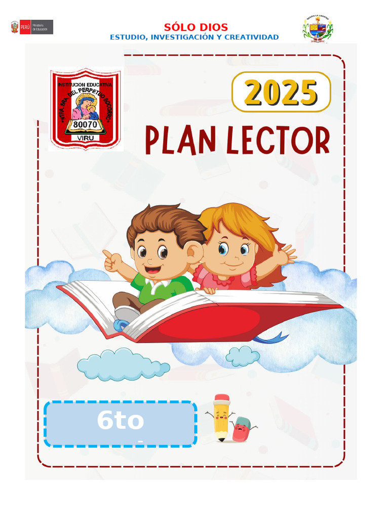 Plan Lector 2025 para 6to Grado | PDF | Comprensión lectora | Maestros