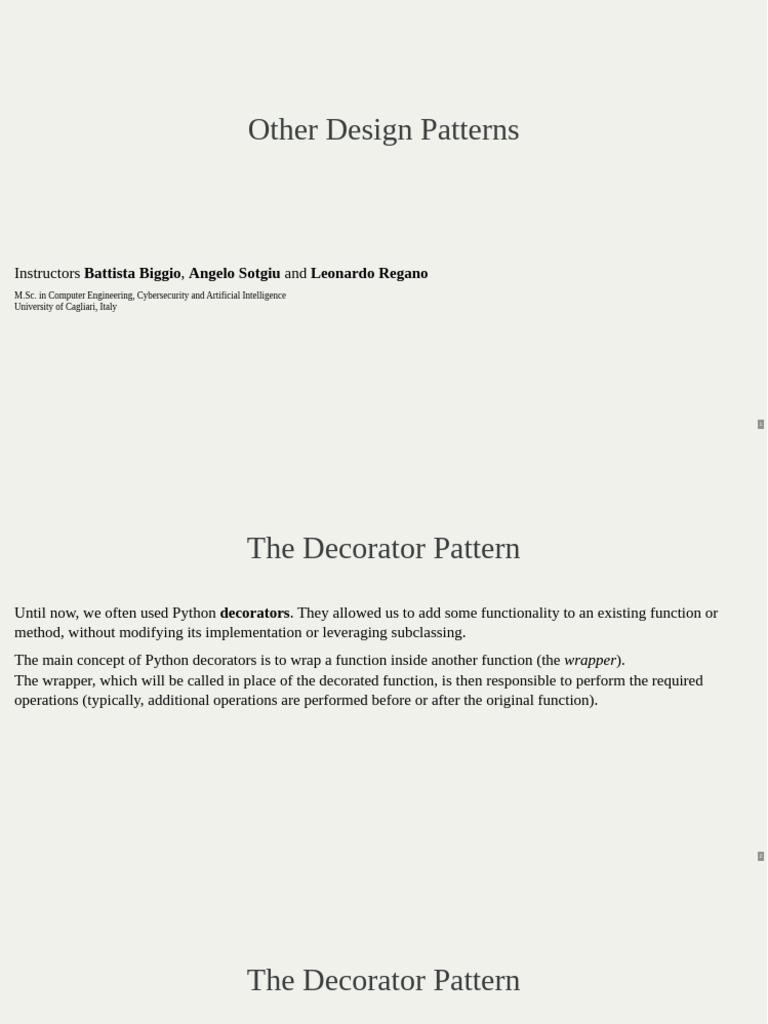 Understanding Design Patterns in Python | PDF | Class (Computer ...