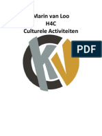 Culturele Activiteiten Werkstuk