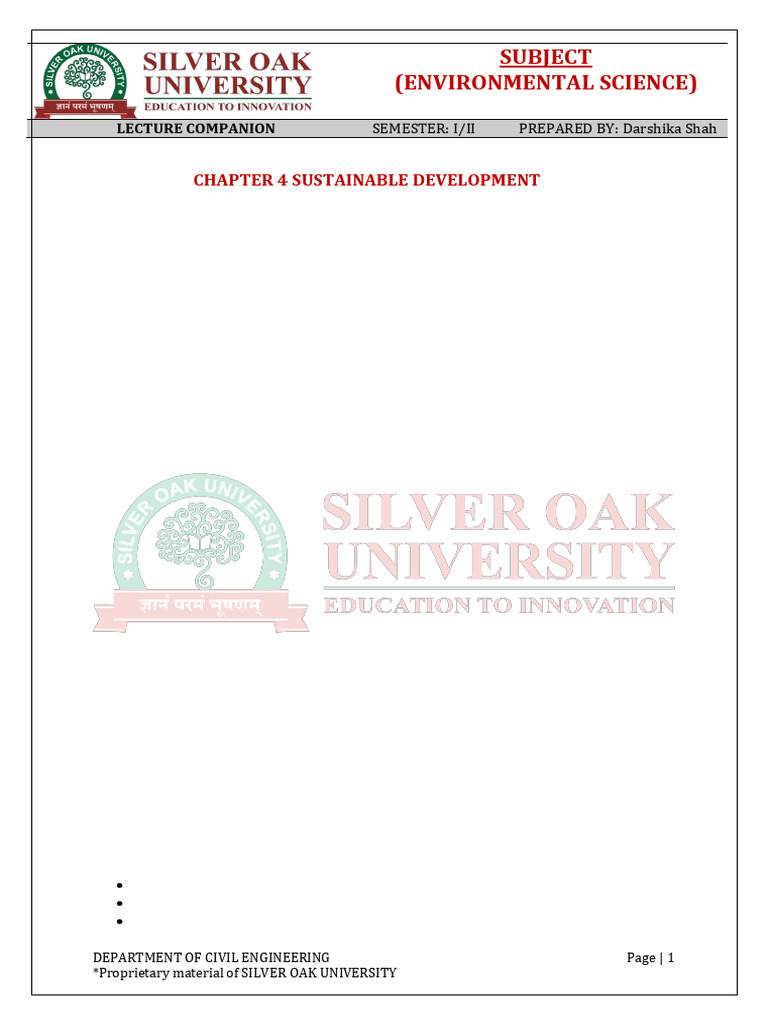 Sustainable Development and Climate Change | PDF | Ozone Depletion ...