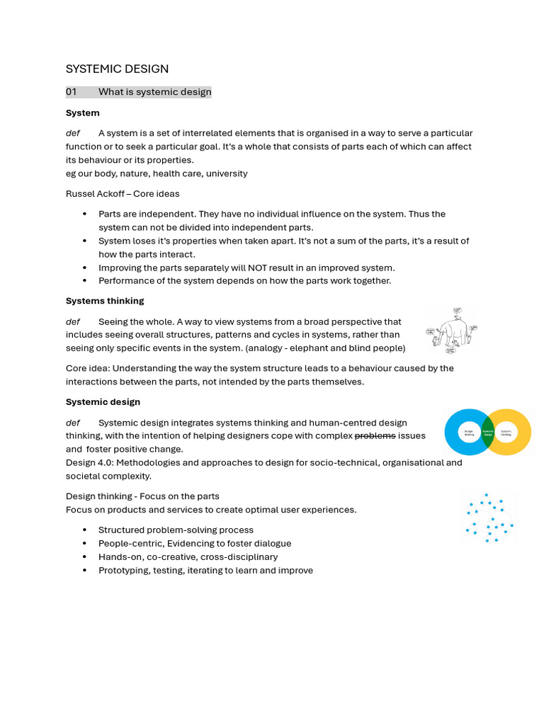 Understanding Systemic Design Principles | PDF | Feedback | System