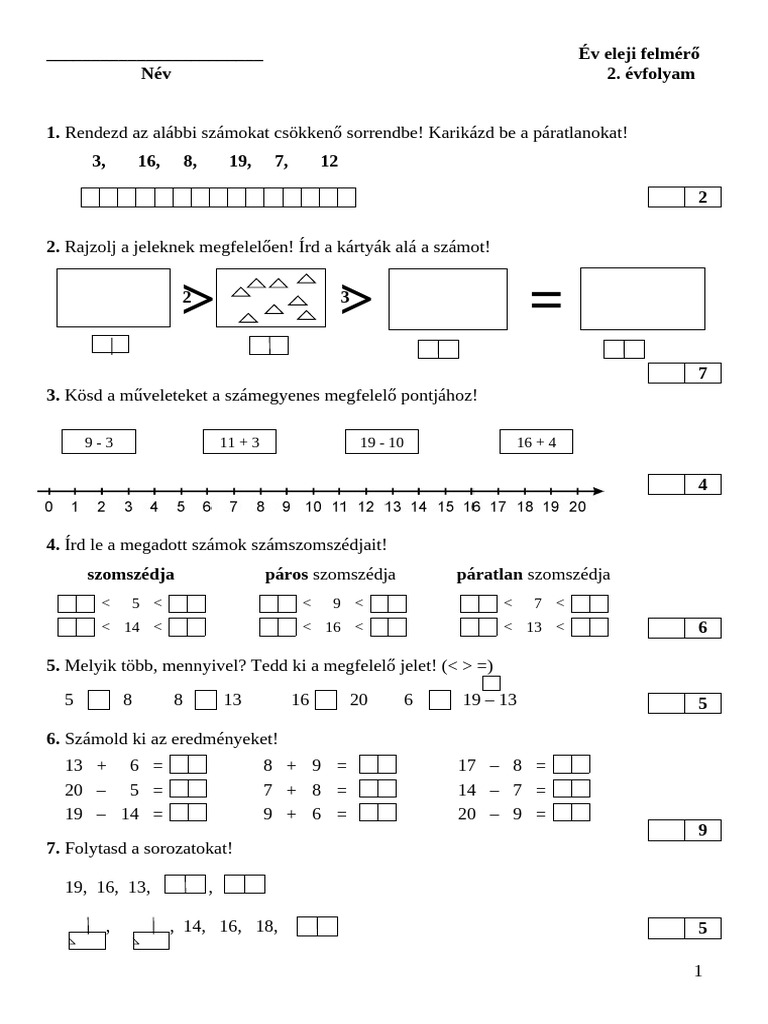 Év Eleji Felmérő | PDF