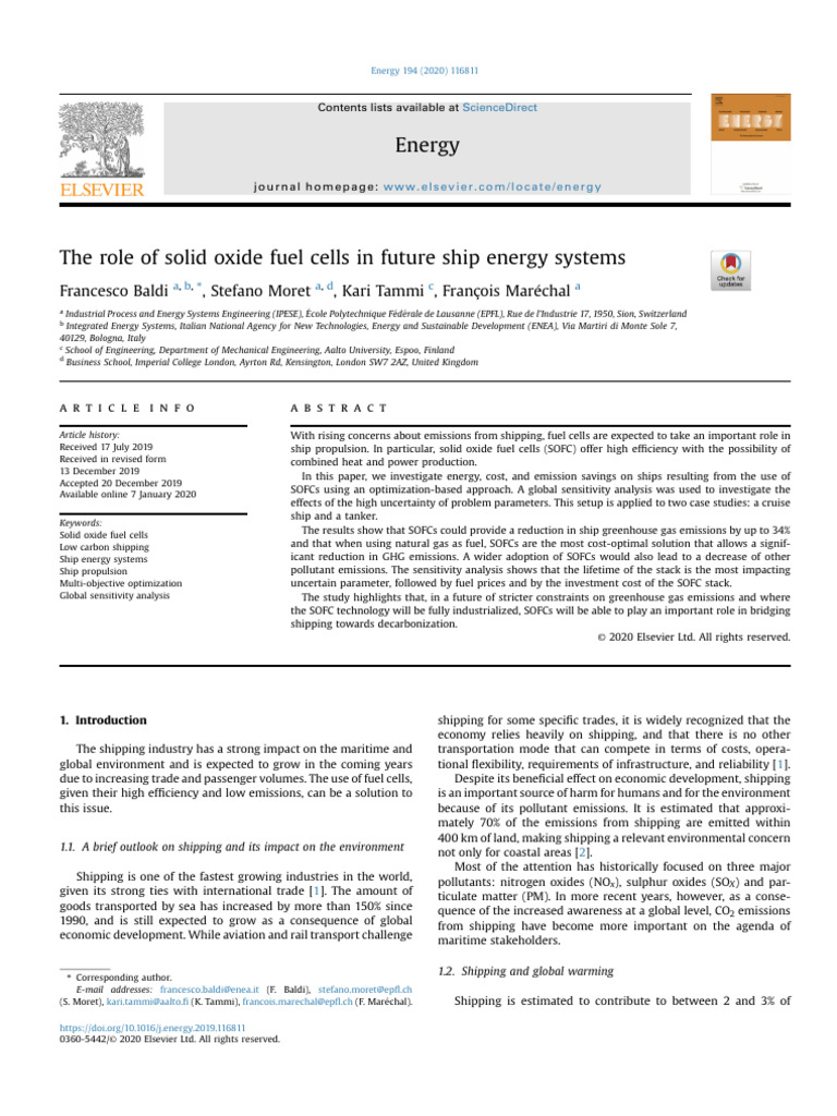 Ruole Fuel Cel | PDF | Fuel Cell | Solid Oxide Fuel Cell