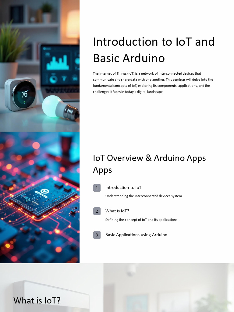 Basics of IoT and Arduino | PDF | Internet Of Things | Computer Engineering