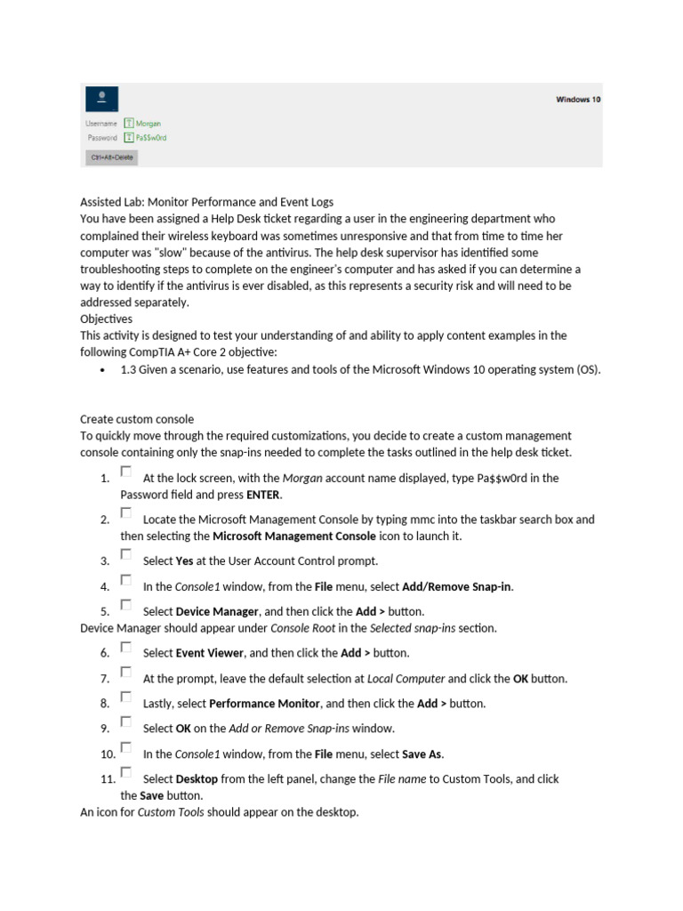 Monitor Performance & Antivirus Logs | PDF | Command Line Interface ...