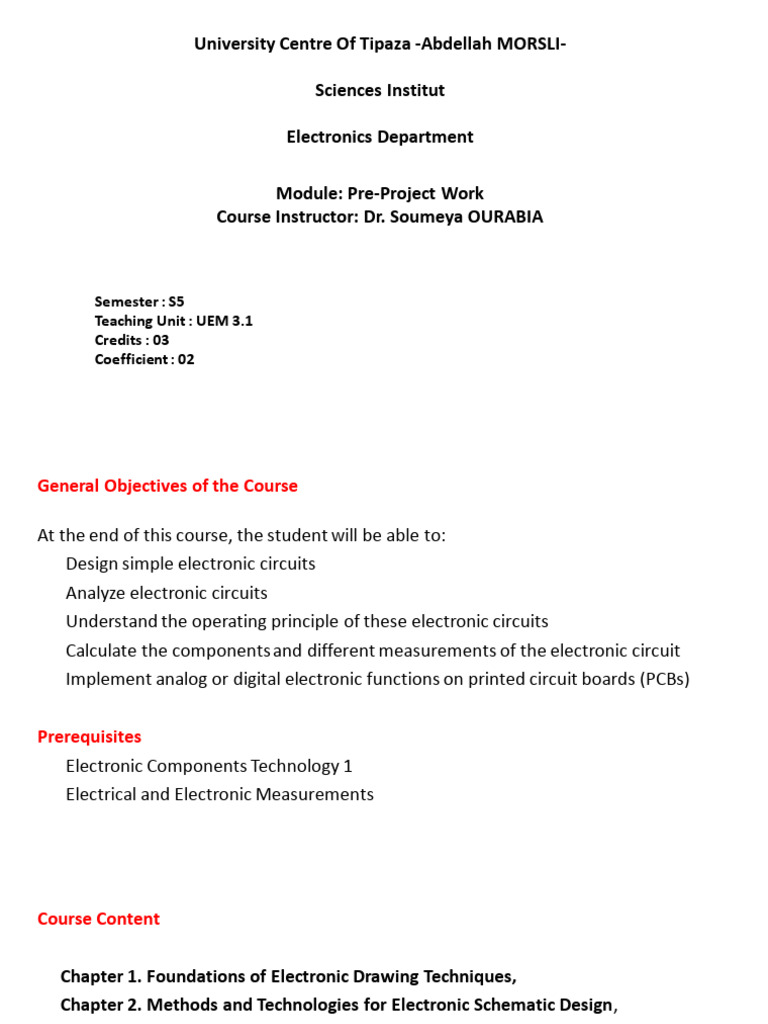 Electronic Circuit Design Fundamentals | PDF | Capacitor | Resistor