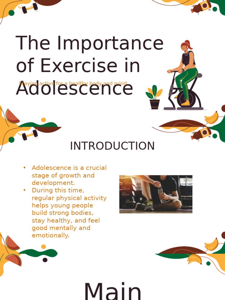 The Importance of Exercise in Adolescence | PDF | Determinants Of Health