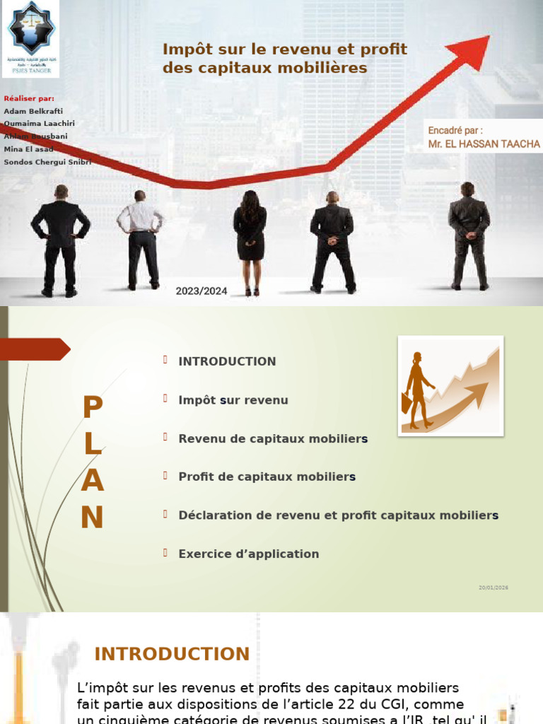 Impôt sur le revenu et capitaux mobiliers | PDF | Impôt sur le revenu ...