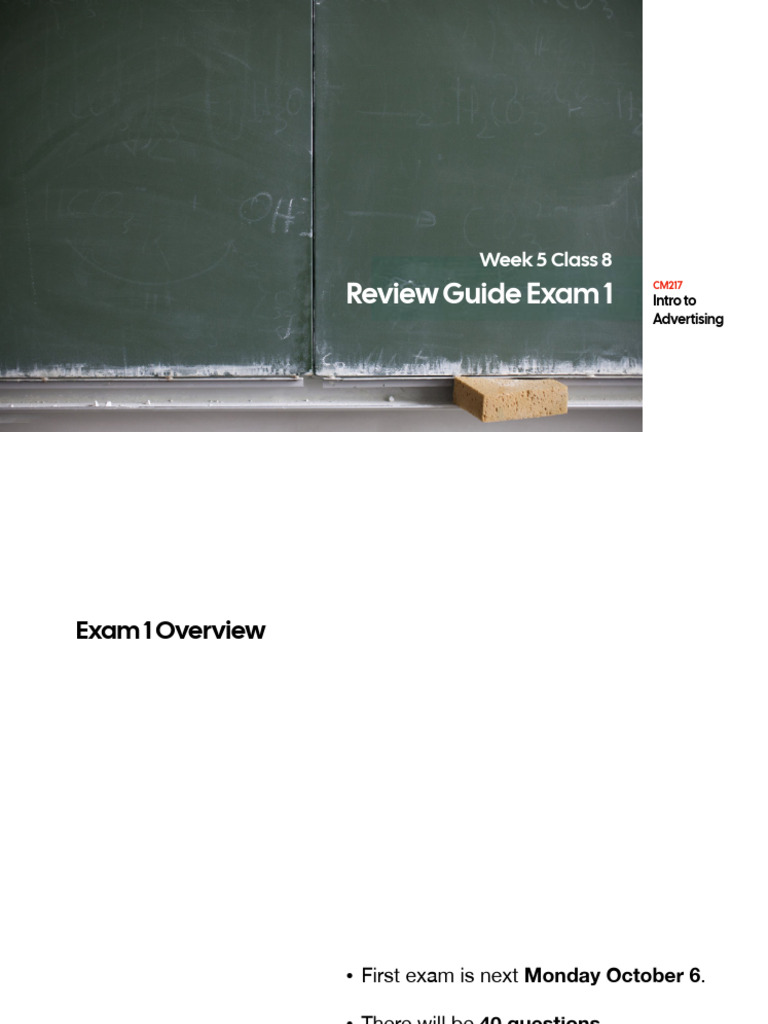 Advertising Exam 1 Review Guide | PDF | Marketing Communications ...