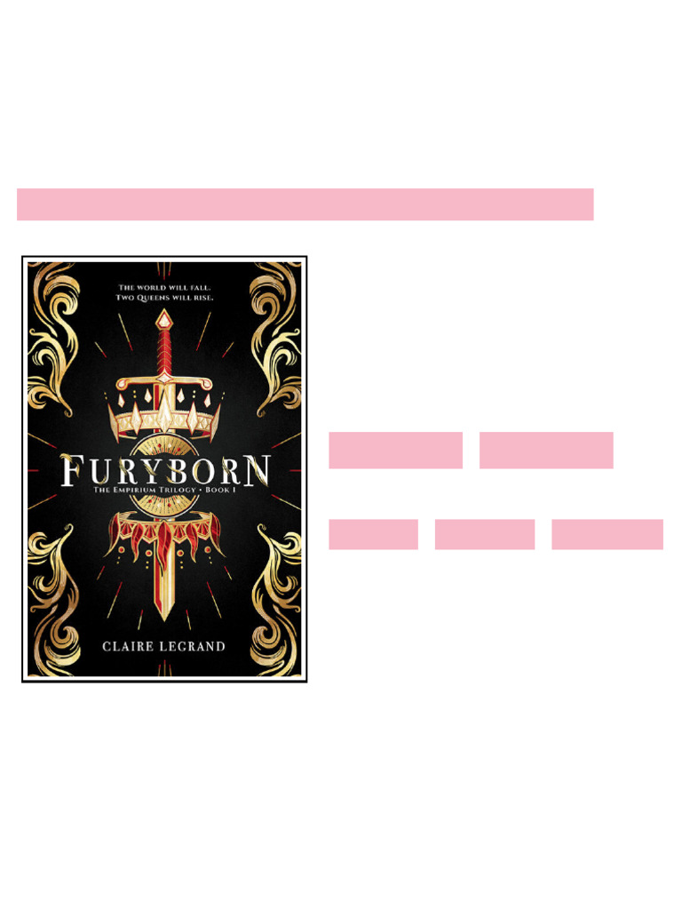 Furyborn Claire Legrand ebook improved chapter edition | PDF
