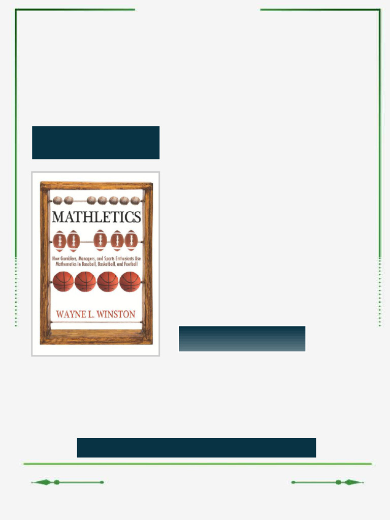 Mathletics How Gamblers Managers and Sports Enthusiasts Use Mathematics ...