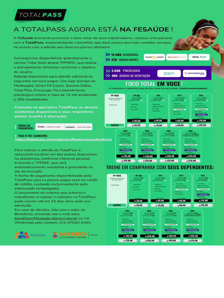 Benefícios TotalPass para Saúde e Bem-Estar | PDF