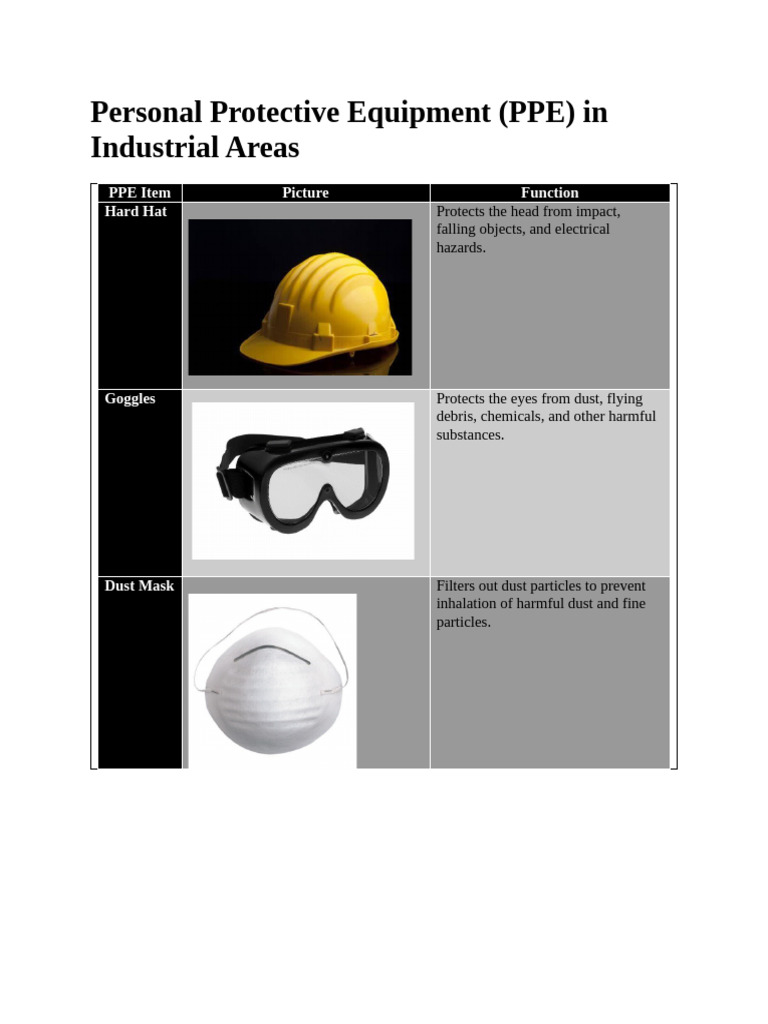 Essential PPE for Industrial Safety | PDF
