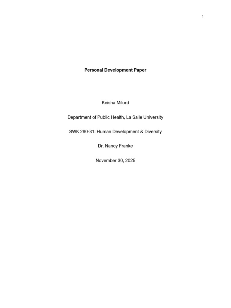 Personal Development Through Erikson's Stages | PDF | Attachment Theory ...