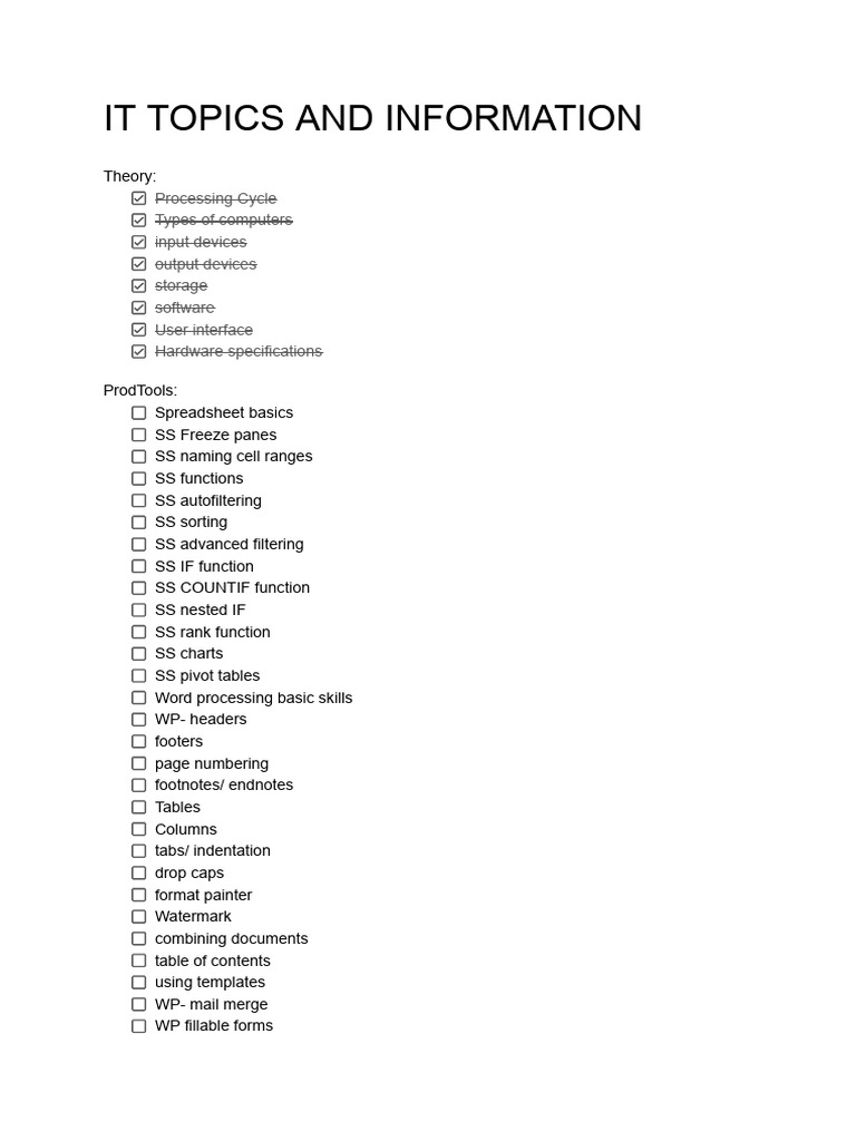 Comprehensive IT Concepts Overview | PDF | World Wide Web | Internet & Web