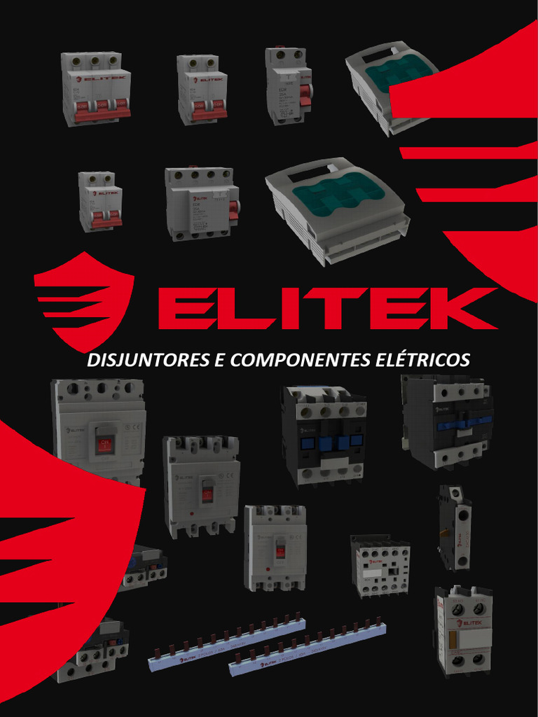 Disjuntores e Componentes Elétricos Elitek | PDF | Engenharia de ...