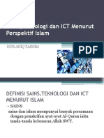 Sains, Teknologi Dan ICT Menurut Perspektif Islam
