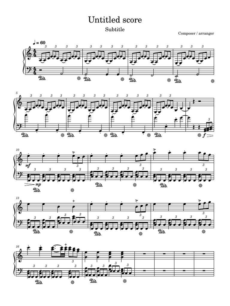 Composer Arranger Score Overview | PDF