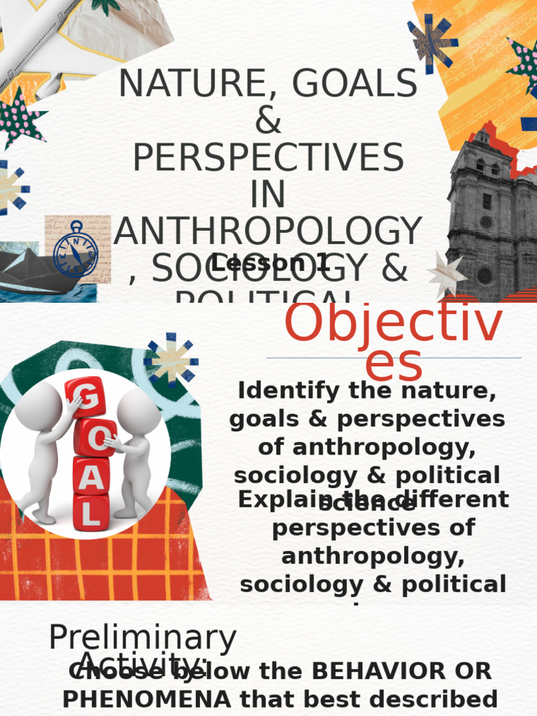 Nature and Goals of Anthropology, Sociology and Political Science | PDF ...
