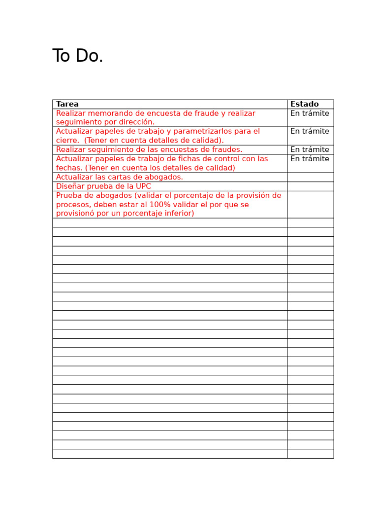 To Do | PDF