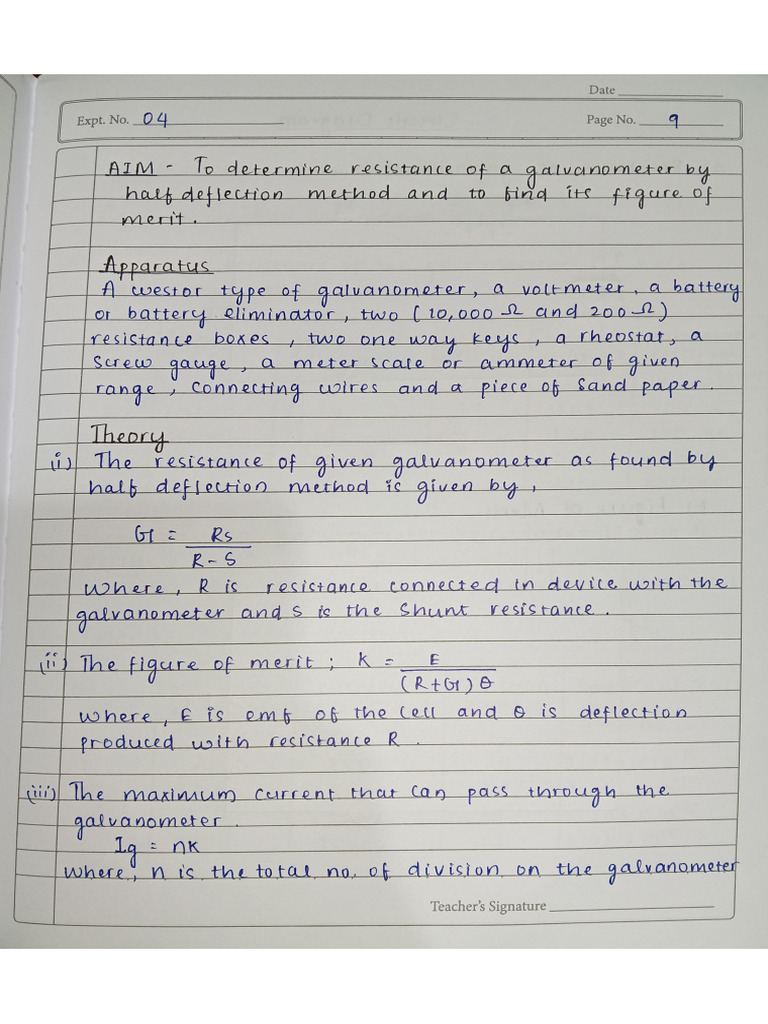 Physics Practical 4 | PDF