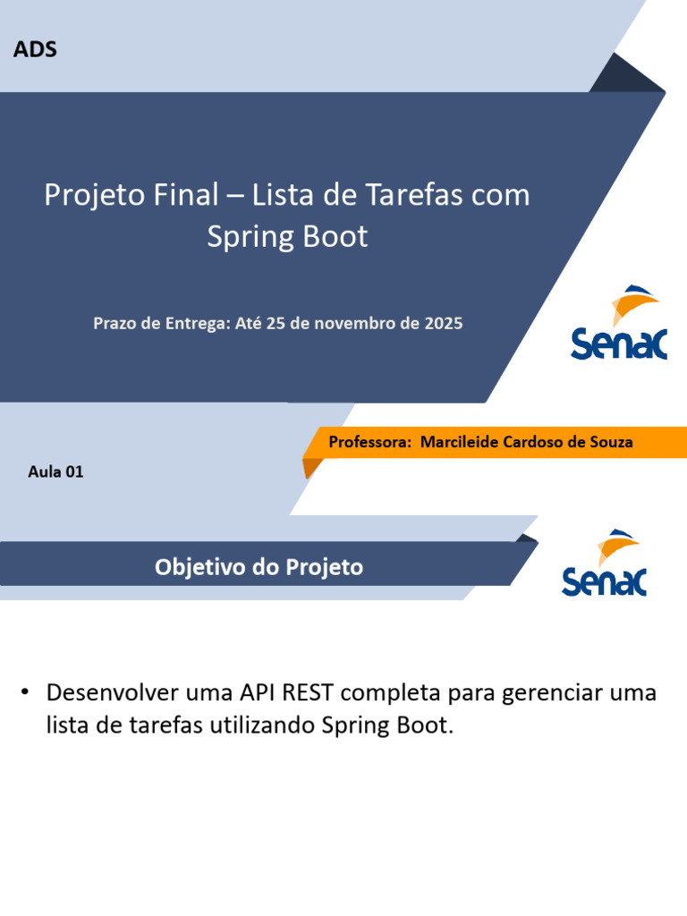API de Lista de Tarefas com Spring Boot | PDF | Informática ...