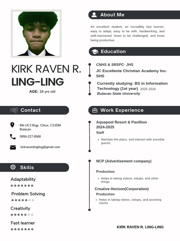 Kirk Raven R. Ling-Ling's Profile | PDF
