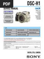 Download Sony DSC-H1 Service Manual by Vlad PANAIT SN98455565 doc pdf