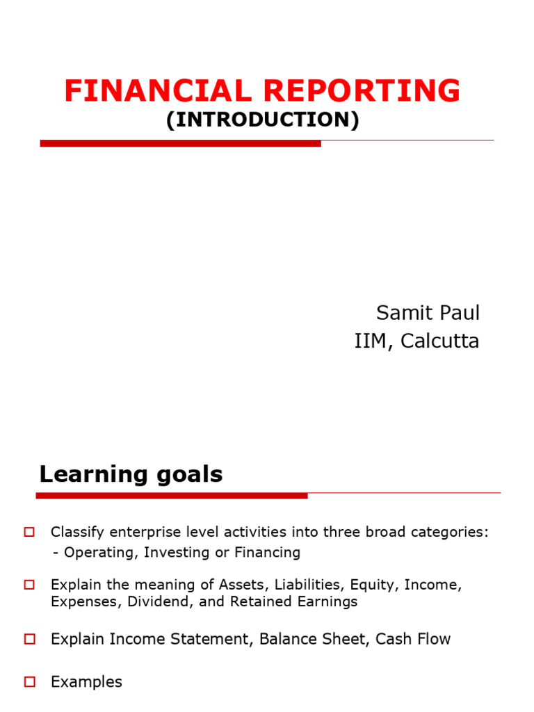 Understanding Financial Reporting Basics | PDF | Revenue | Expense