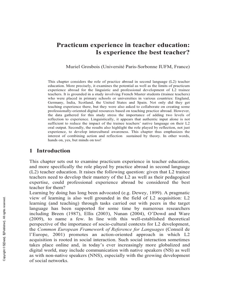 Enhancing L2 Teacher Education Abroad | PDF | Second Language | Learning