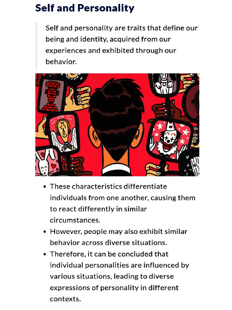 Self and Personality | PDF
