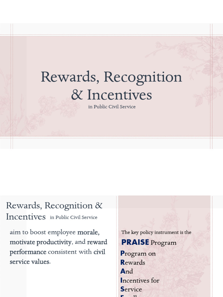 Rewards Recognition and Incentives | PDF | Incentive | Motivational