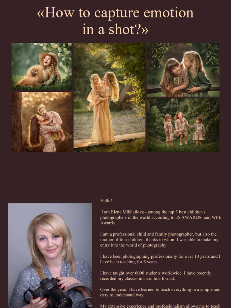 Capture Genuine Emotions in Photography | PDF | Camera Lens | Emotions