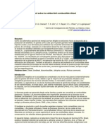 Influencia Del Biodiésel Sobre La Calidad Del Combustible Diésel