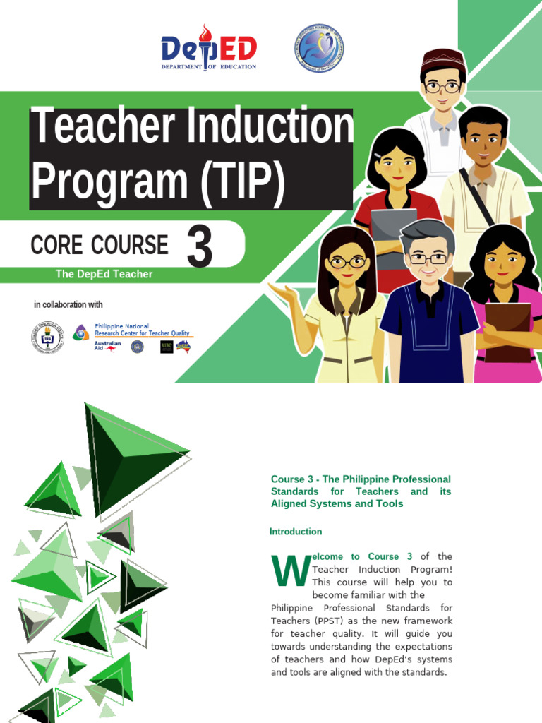 Philippine Teacher Standards Course Guide | PDF | Teachers | Learning