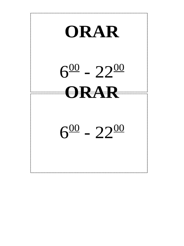 ORAR | PDF