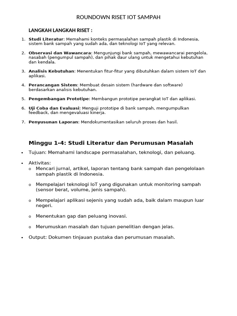Langkah Langkah Riset | PDF