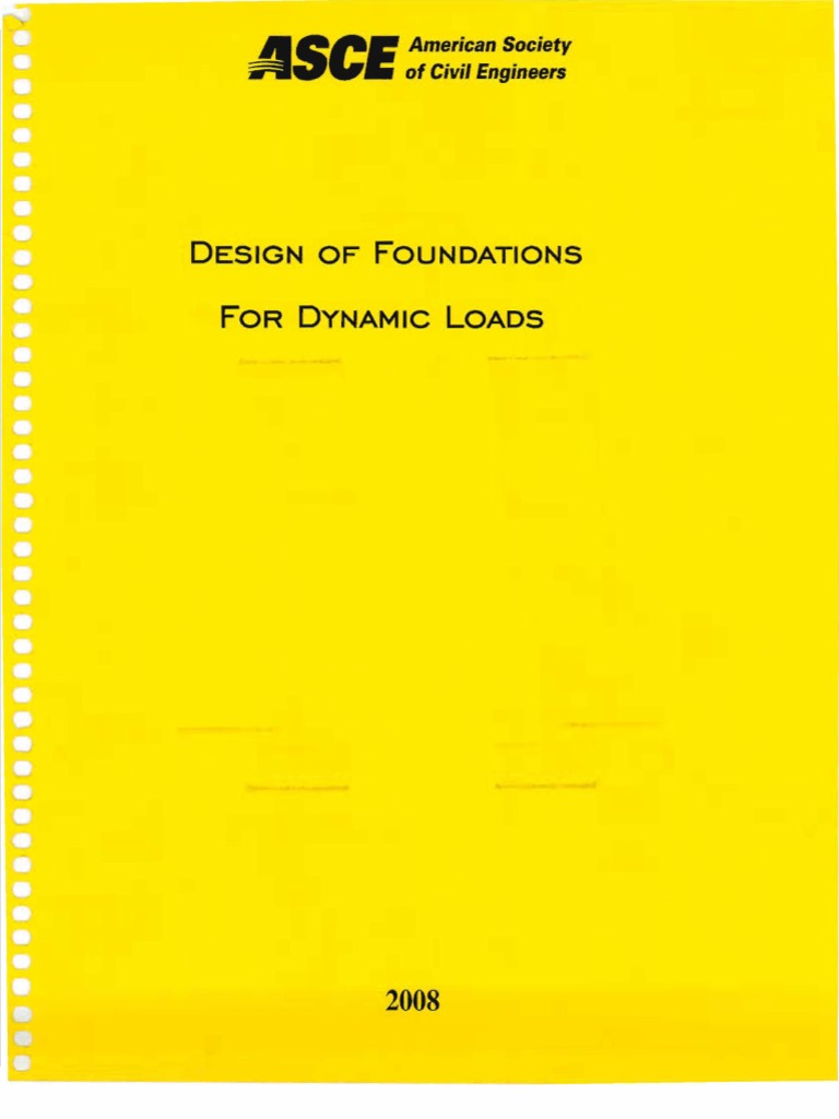 Design of Foundations For Dynamic Loads PDF Viscosity Elasticity