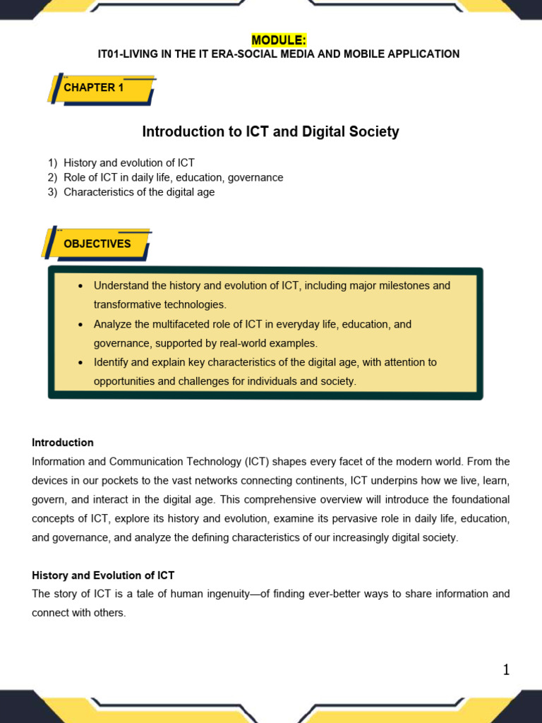 Understanding ICT in the Digital Age | PDF | Information And ...