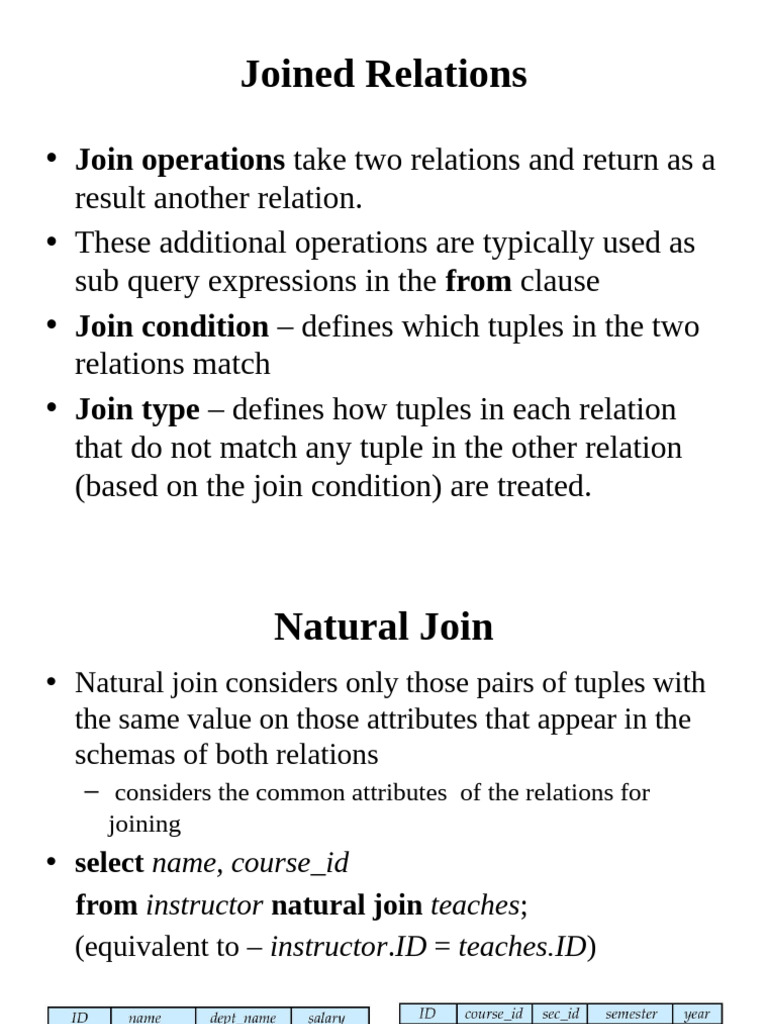 Understanding SQL Join Operations | PDF | Computer Programming | Data ...