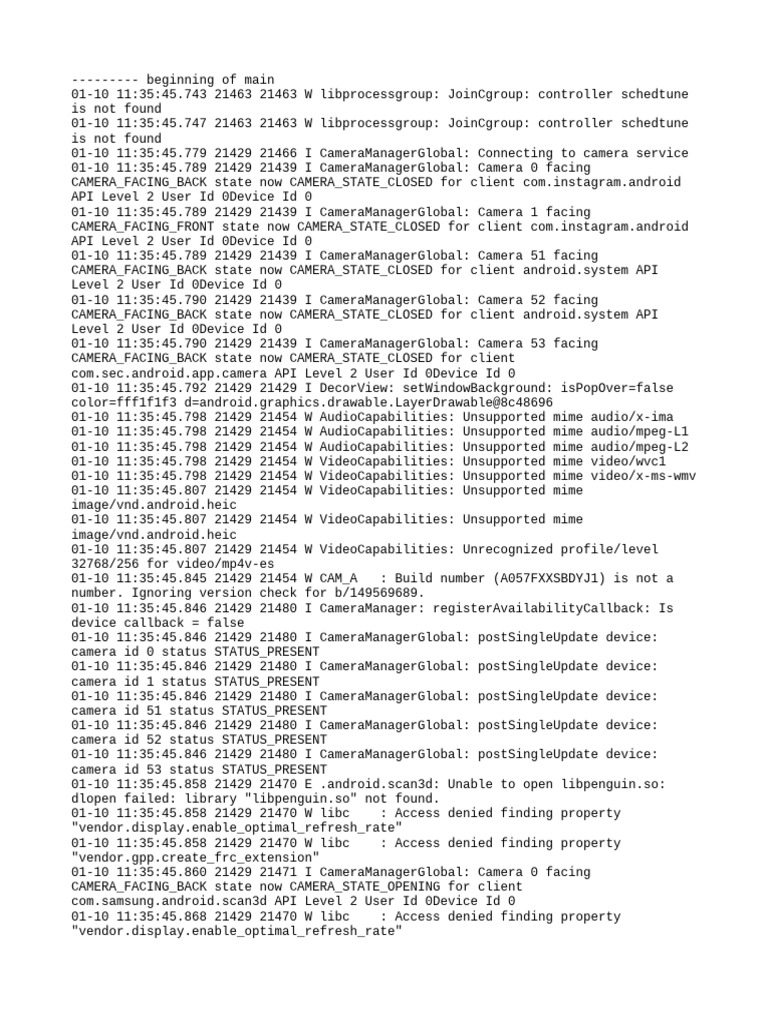 Log Cat 1768016145684 | PDF | Computing Platforms | System Software
