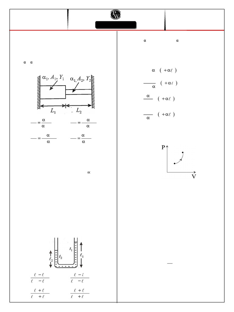 Thermodynamics Problem Set Solutions | PDF | Thermal Expansion | Physics