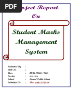 Student Marks Management System Project | PDF | Databases | Table ...